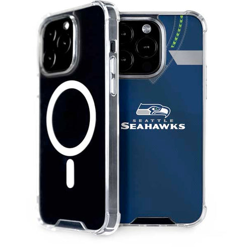 NFL Seattle Seahawks Team Jersey iPhone 15 Pro MagSafe Case